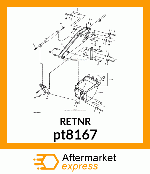 RETAINER, SMALL PIN pt8167