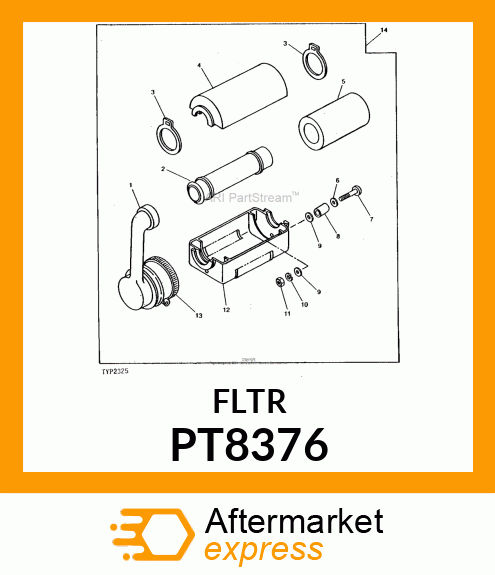 Filter - FILTER,AIR PT8376