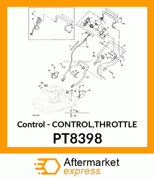 Control - CONTROL,THROTTLE PT8398