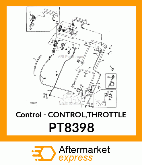 Control - CONTROL,THROTTLE PT8398