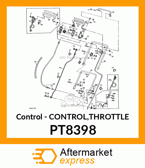 Control - CONTROL,THROTTLE PT8398