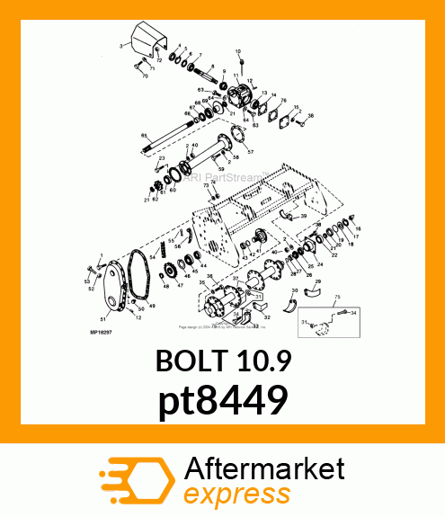 HARDWARE KIT, KIT, TINE BOLT amp; NUT pt8449