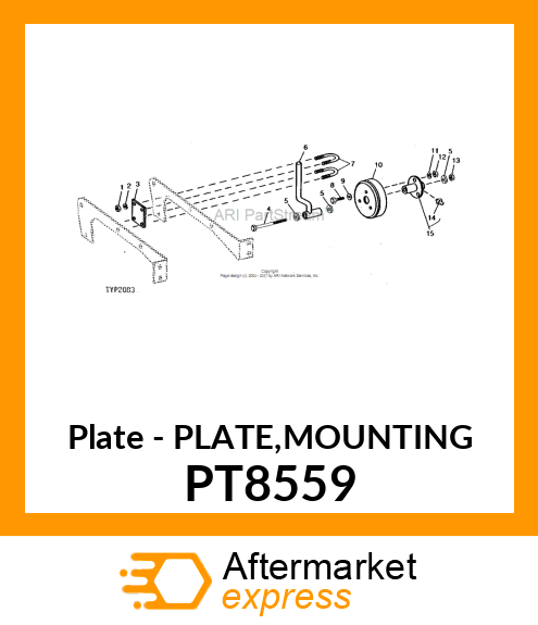 Plate - PLATE,MOUNTING PT8559