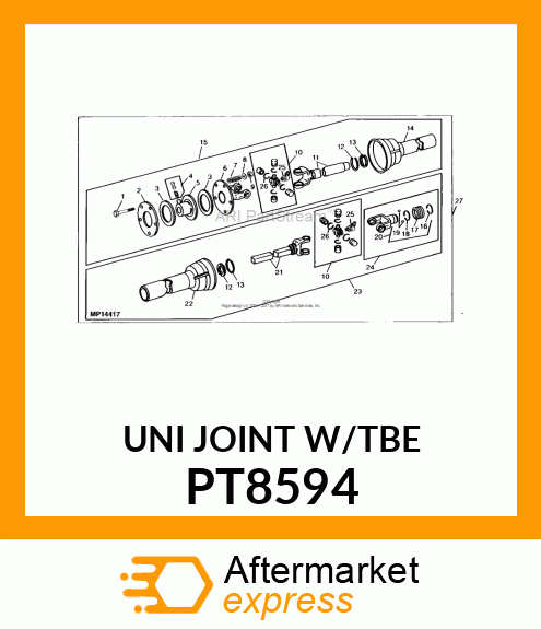 Universal Joint With Tube PT8594