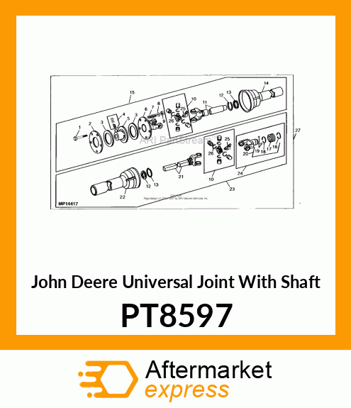 Universal Joint With Shaft PT8597