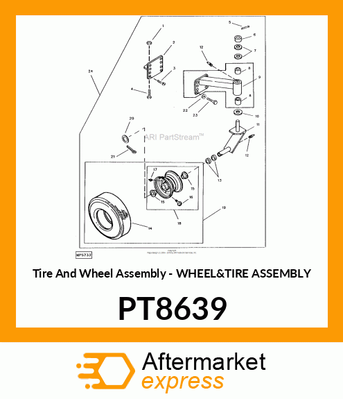 Tire And Wheel Assembly - WHEEL&TIRE ASSEMBLY PT8639