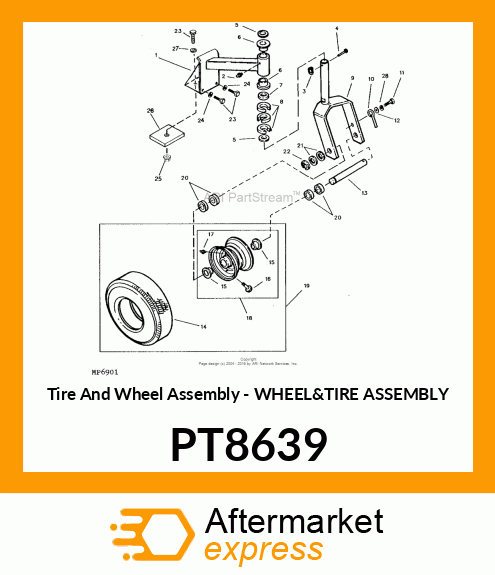 Tire And Wheel Assembly - WHEEL&TIRE ASSEMBLY PT8639