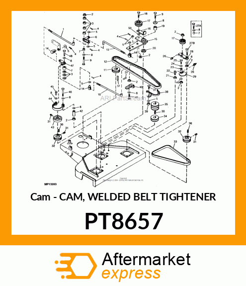 Cam - CAM, WELDED BELT TIGHTENER PT8657