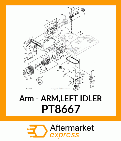 Arm - ARM,LEFT IDLER PT8667