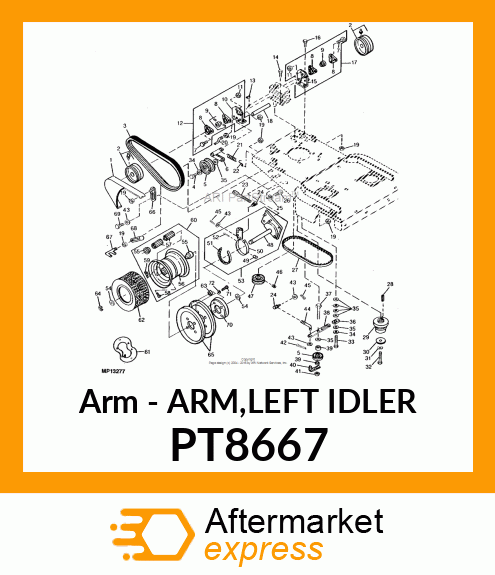 Arm - ARM,LEFT IDLER PT8667