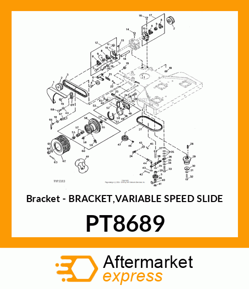 Bracket - BRACKET,VARIABLE SPEED SLIDE PT8689