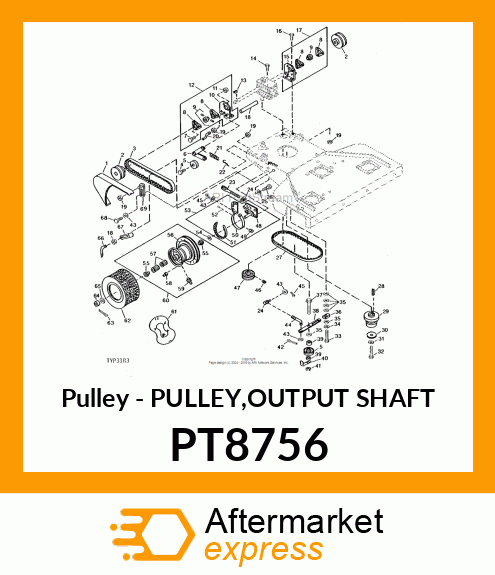 Pulley Output Shaft PT8756