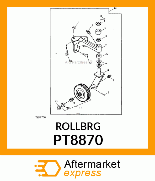 Bearing Cylindrical Roller PT8870