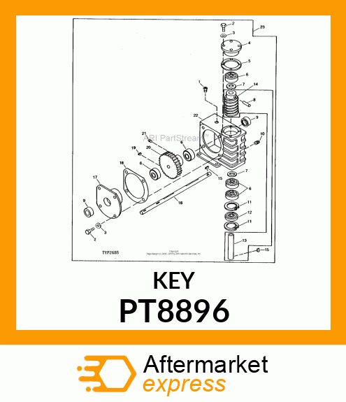 Shaft Key PT8896