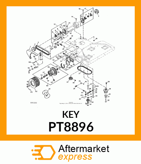 Shaft Key PT8896