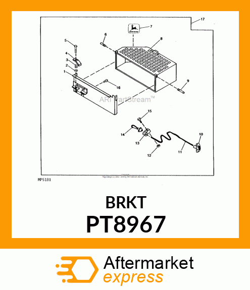 Tightener - TIGHTENER,BRACKET (Part is Obsolete) PT8967