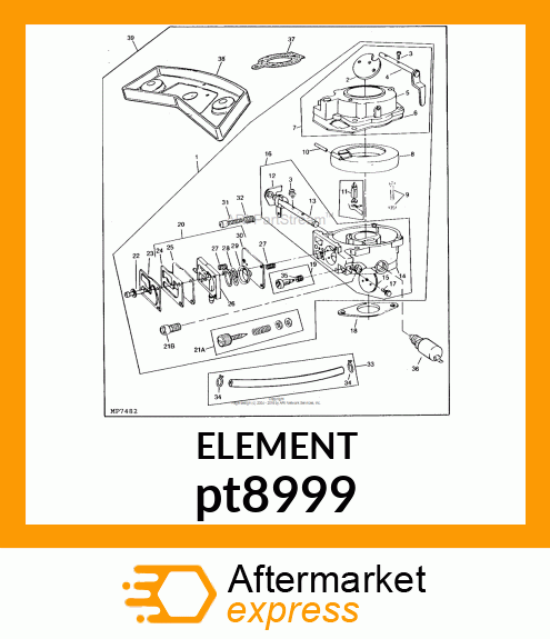 ELEMENT, AIR CLEANER pt8999