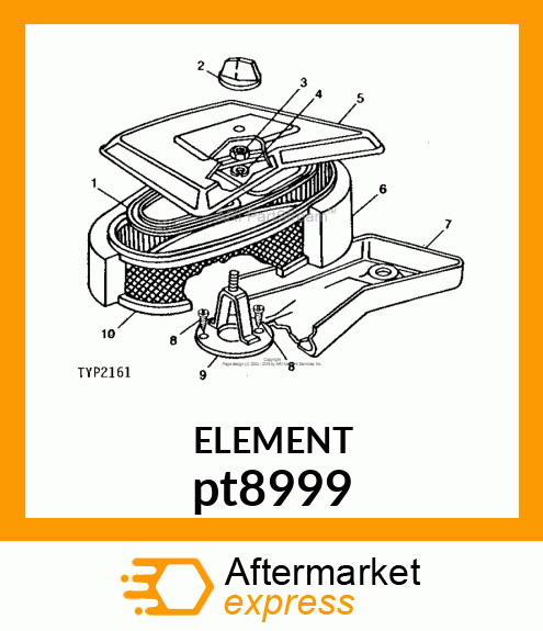 ELEMENT, AIR CLEANER pt8999