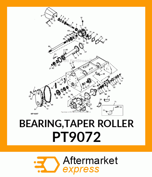 BEARING,TAPER ROLLER PT9072