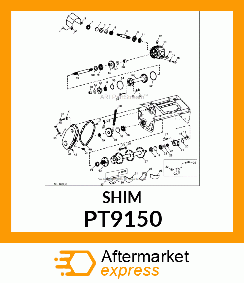 SHIM, 3MM THICK PT9150