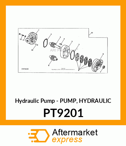 Hydraulic Pump - PUMP, HYDRAULIC PT9201