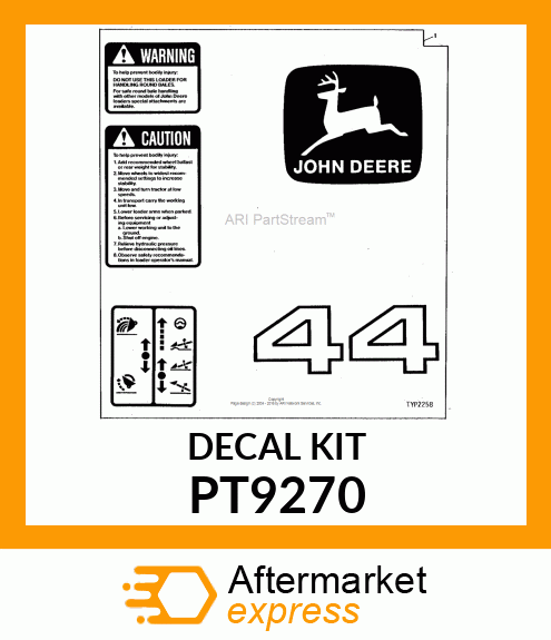 Kit Decal 44 Loader PT9270