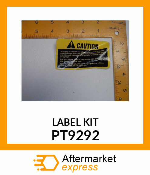 KIT,DECAL PT9292