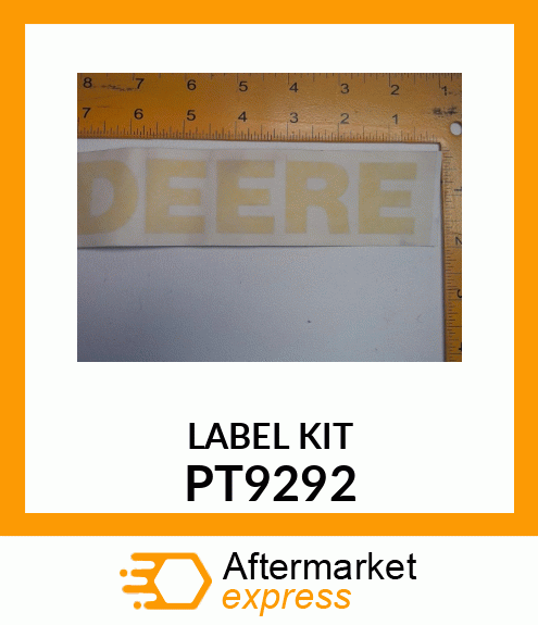 KIT,DECAL PT9292