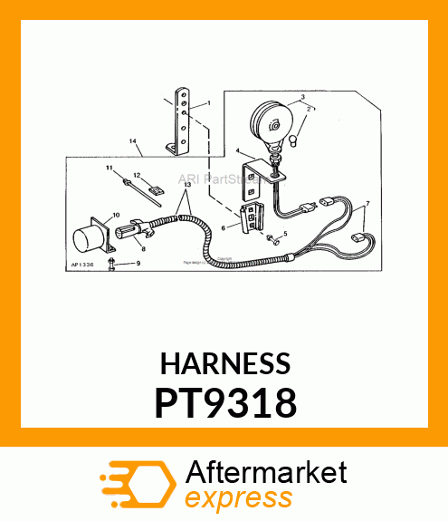 Wiring Harness - HARNESS,WIRING PT9318