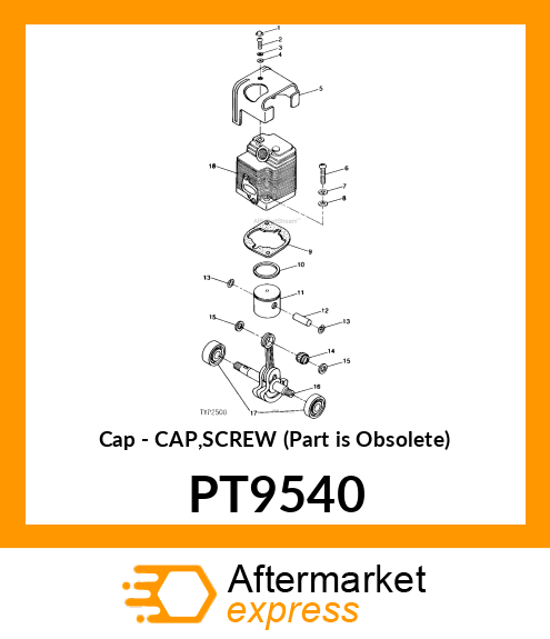 Cap - CAP,SCREW (Part is Obsolete) PT9540