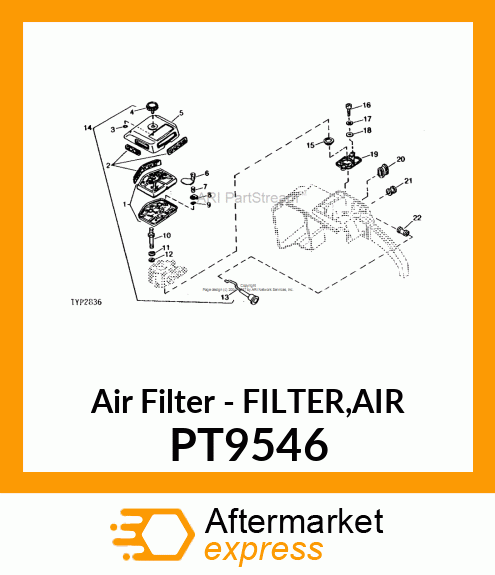 Air Filter - FILTER,AIR PT9546