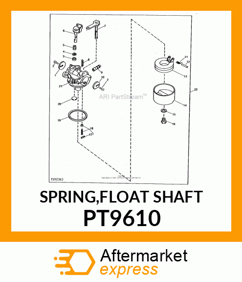 SPRING,FLOAT SHAFT PT9610