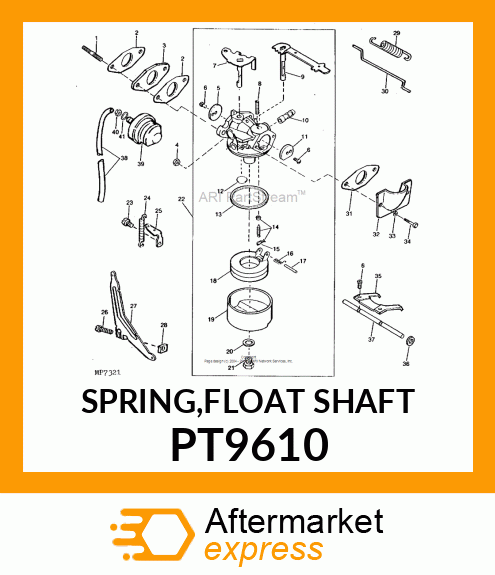 SPRING,FLOAT SHAFT PT9610