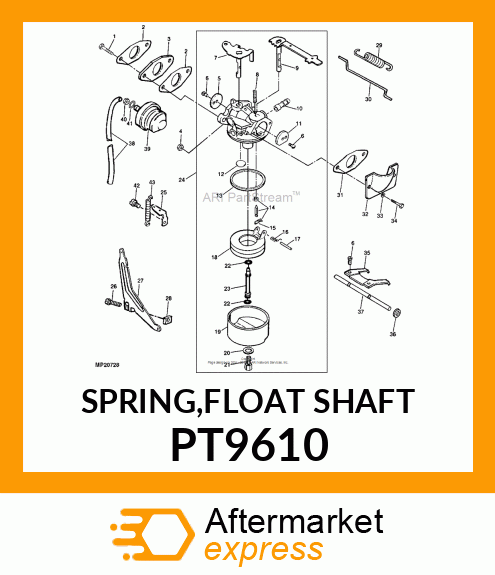 SPRING,FLOAT SHAFT PT9610