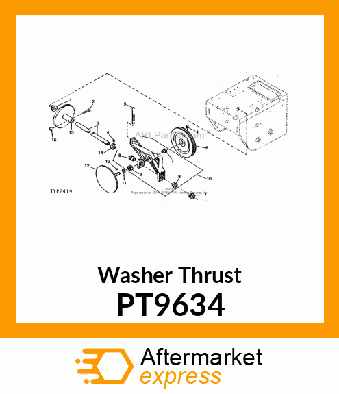 Washer Thrust PT9634