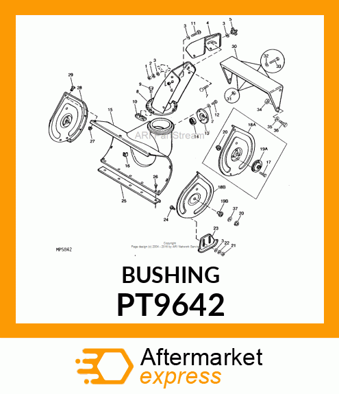 Bushing - BUSHING,AXLE PT9642