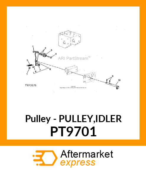 Pulley - PULLEY,IDLER PT9701