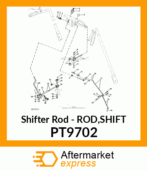 Shifter Rod PT9702