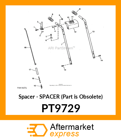 Spacer - SPACER (Part is Obsolete) PT9729