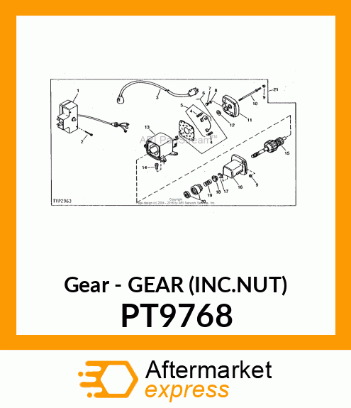 Gear - GEAR (INC.NUT) PT9768