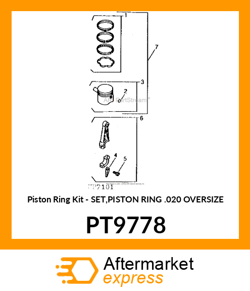 Kit Piston Ring PT9778