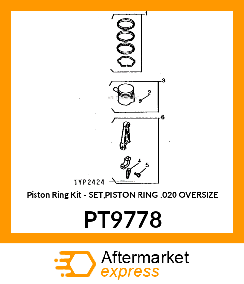 Kit Piston Ring PT9778