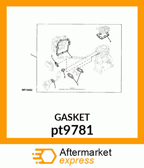 GASKET, INTAKE PIPE pt9781