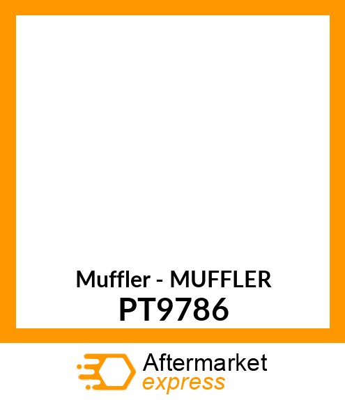 Muffler - MUFFLER PT9786