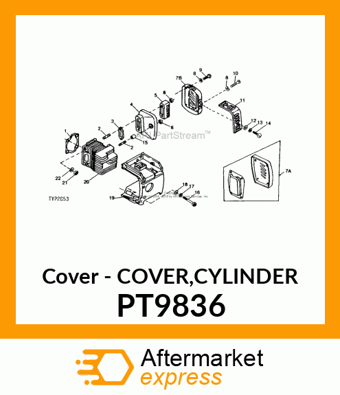 Cover - COVER,CYLINDER PT9836