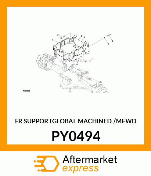 FR SUPPORTGLOBAL (MACHINED /MFWD) PY0494