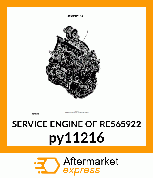 SERVICE ENGINE OF RE565922 py11216