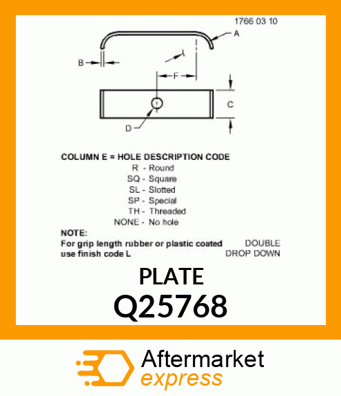 CLAMP, CLAMP UPPER Q25768