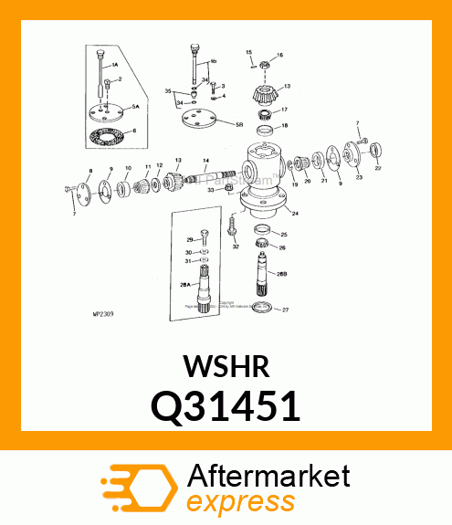 WASHER, THRUST WASHER Q31451