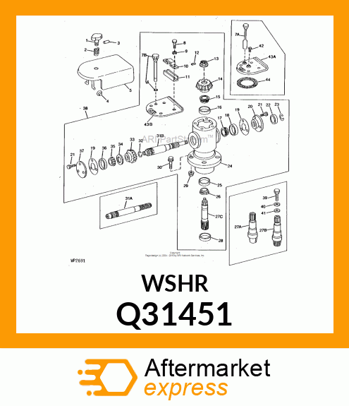 WASHER, THRUST WASHER Q31451